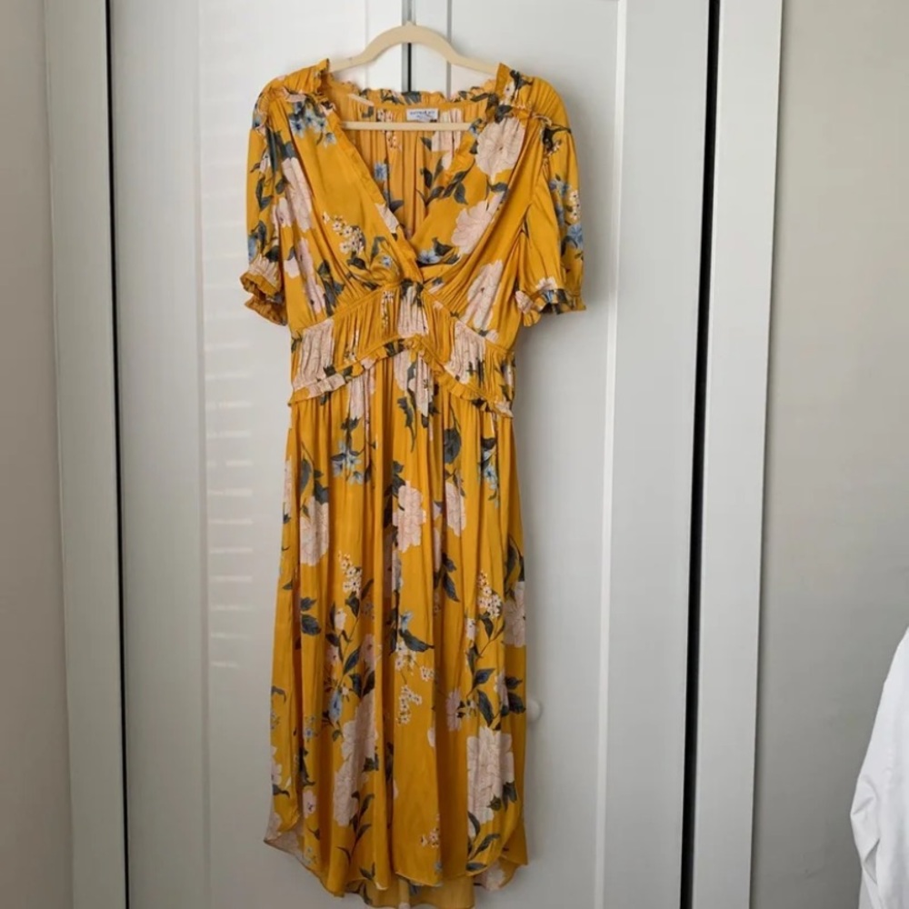 Floral Yellow Dress